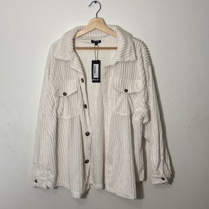 Nasty Gal Oversized Button Up Collared Shirt